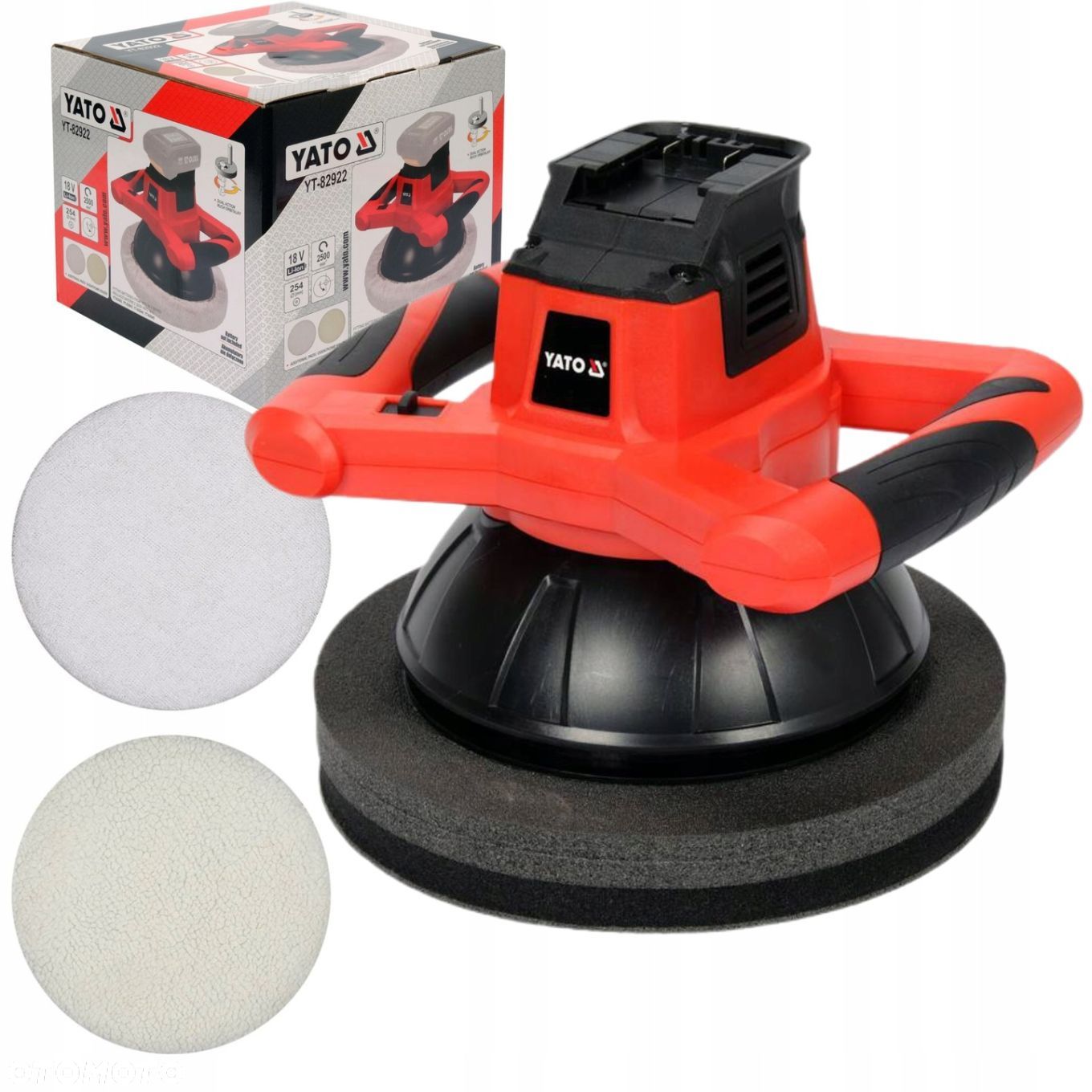 YATO POLERKA SAMOCHODOWA AKUM. 18V 2 NAKŁADKI - 1