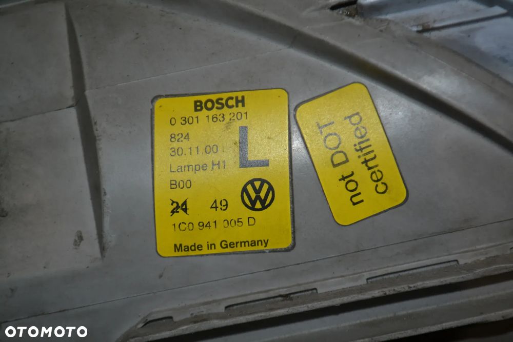 VW NEW BEETLE LAMPA PRZÓD PRZEDNIA LEWA KPL ORYGINAŁ 1C0941005D  EUROPA - 5