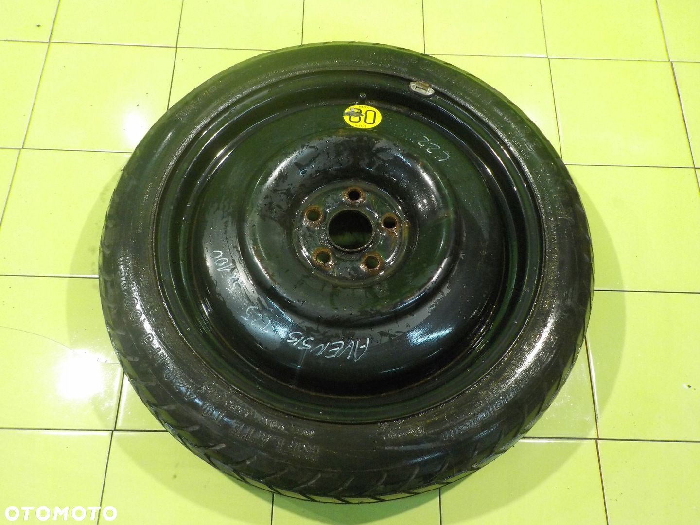 TOYOTA AVENSIS T25 kolo dojazdowe 125/70/17 5x100 - 1