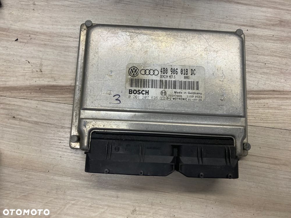 KOMPUTER STEROWNIK SILNIKA ECU AUDI A6 C5 1.8T 4B0906018DC 0261207636 26SA7869 - 1