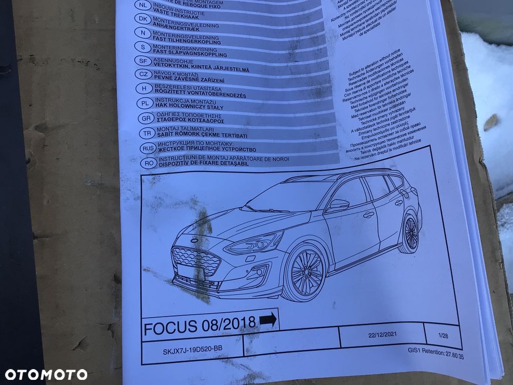 Hak holowniczy Ford Focus MK4 2018+ - 6
