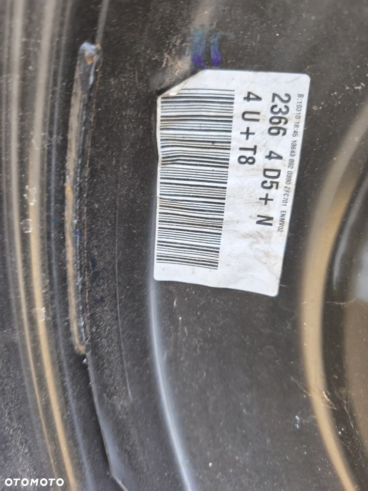 KOŁO DOJAZDOWE ZAPASOWE 135/90R16 16 CALI 4X108 CITROEN PEUGEOT OPEL - 7