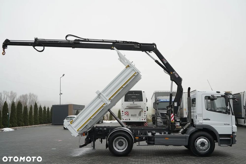 Mercedes-Benz ATEGO 1218 / 4x2 / WYWROTKA + HDS HIAB 0088 BS-3  / PILOT  /MANUAL - 5