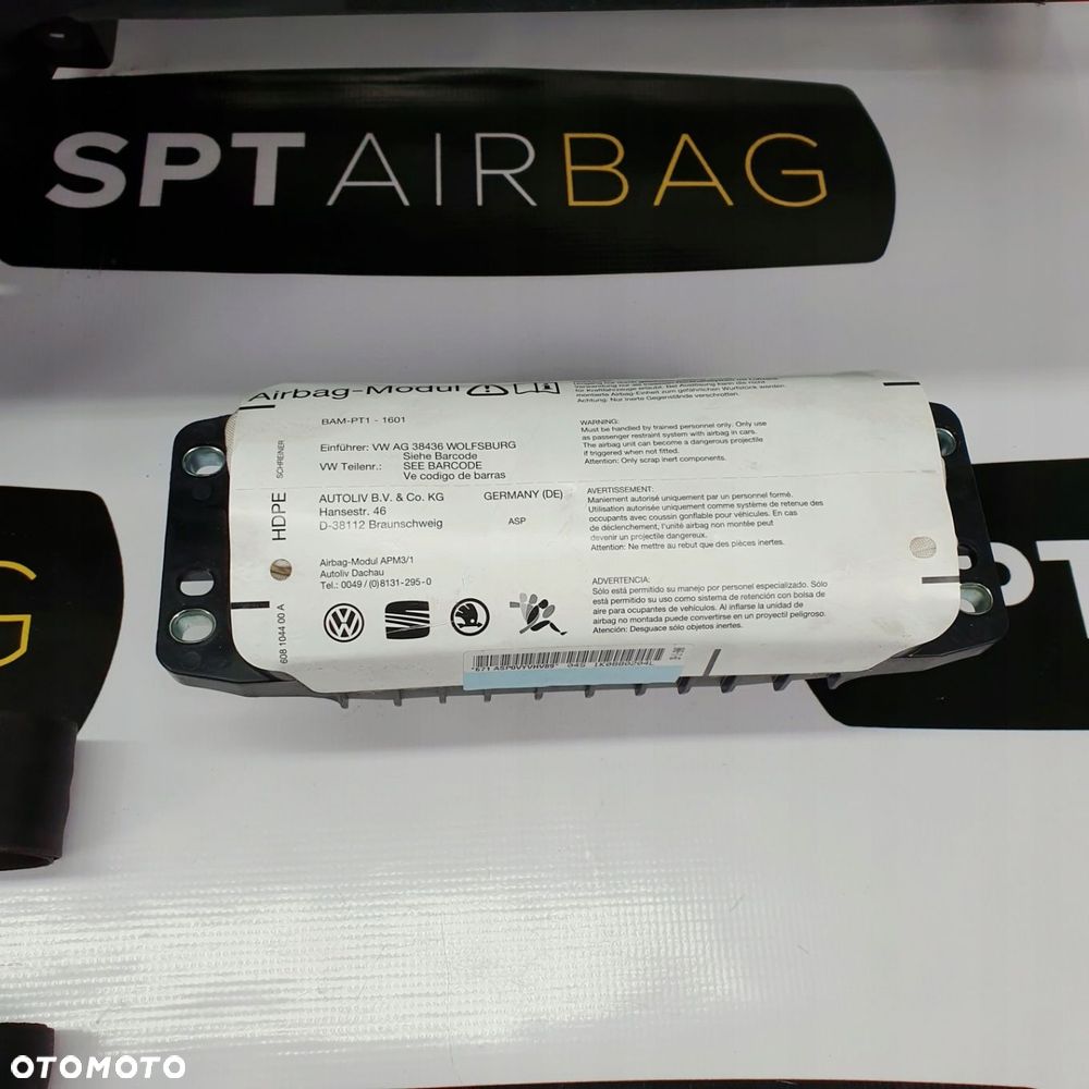 VW SCIROCCO EOS DESKA ROZDZIELCZA KONSOLA KOKPIT PULPIT PODUSZKI AIRBAG AIR BAG PASY KIT SET - 6