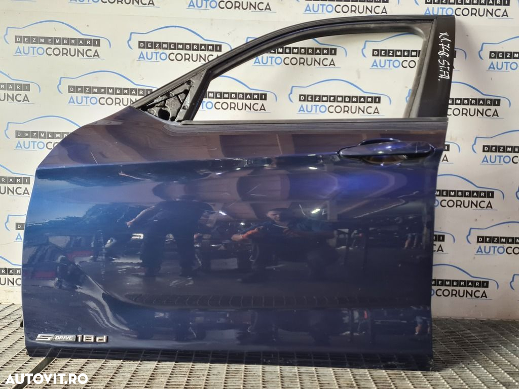 Usa Stanga Fata BMW X1 E84 2009 - 2012 SUV 4 Usi Albastru (748) ZGÂRIATA - 2