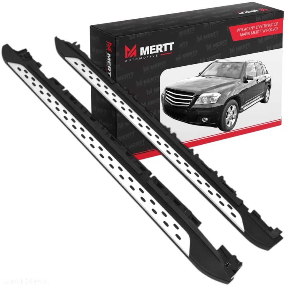 STOPNIE PROGI BOCZNE LISTWY NAKŁADKI PROGU MERCEDES GLK X204 2008-2016 - 1
