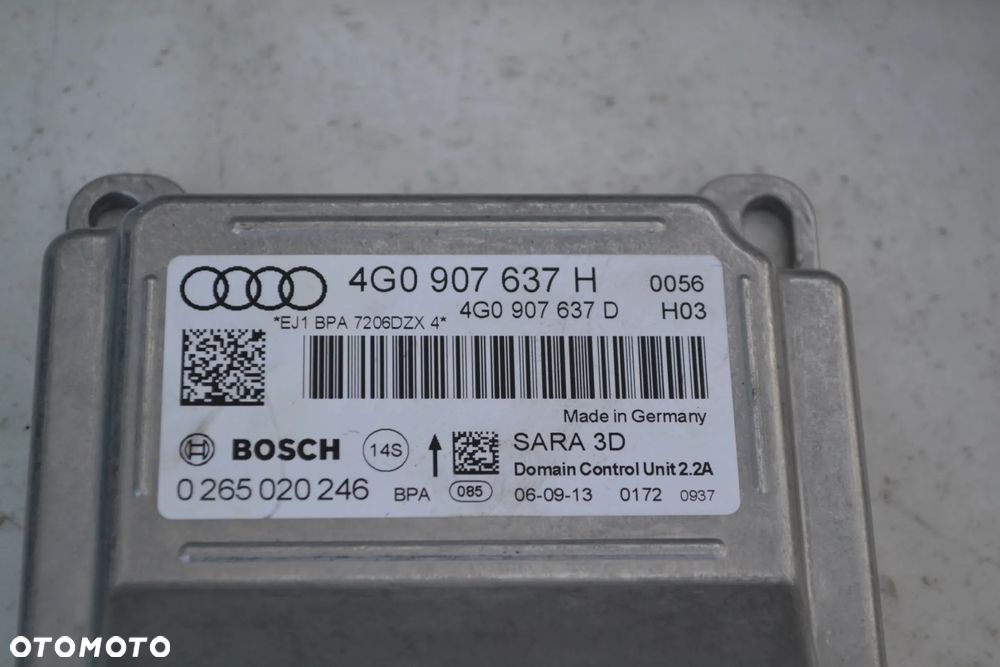 AUDI A6 C7 MODUŁ CZUJNIK PRZYŚPIESZENIA 4G0907637H 4G0907637D 0265020246 - 2