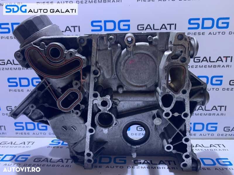 Capac Vibrochen Arbore Cotit Distributie Motor cu Suport Filtru Ulei Mercedes W203 C Class C200 C220 2.2 CDI 2000 - 2007 Cod R6460150602 [M8614] - 8