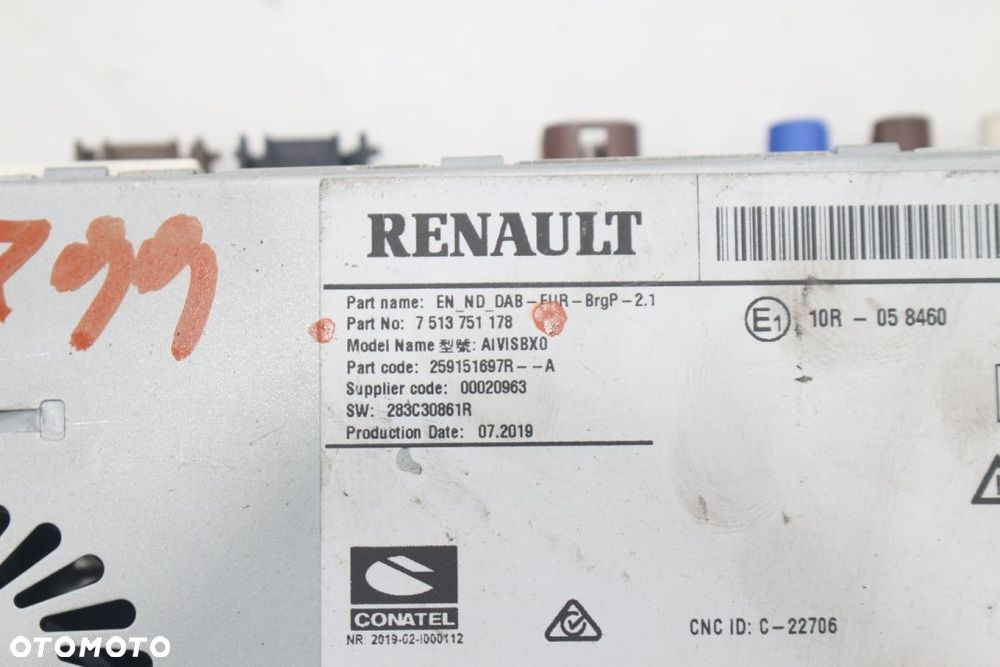 Radio Nawigacja Captur II 7513751178 283C30861R - 8