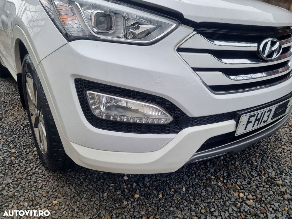 Bara fata Hyundai Santa Fe 3 2012 - 2016 Creamy White NCW (1351) model fara spalatoare far - 3