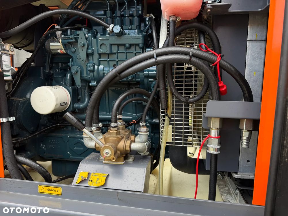 Atlas Copco QAS 40 KW Agregat prądotwórczy Przyczepa do rejestracji. inwerterowy wyciszony! 2018r. 5500mtg. JAK NOWY z Norwegii. Mocny silnik Turbo Kubota 4 cylindry 100km! Dekra aktualna. Opony zero zużycia. Zadbany Agregat. Odpala na Dotyk. Bogata Wersja! Prądnica Najlepsza PARTNER LEROY SOMER. - 18