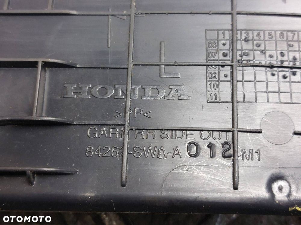 LISTWA PROGOWA LEWA + PRAWA HONDA CR-V III 84212-SWA-A012-M1 - 11