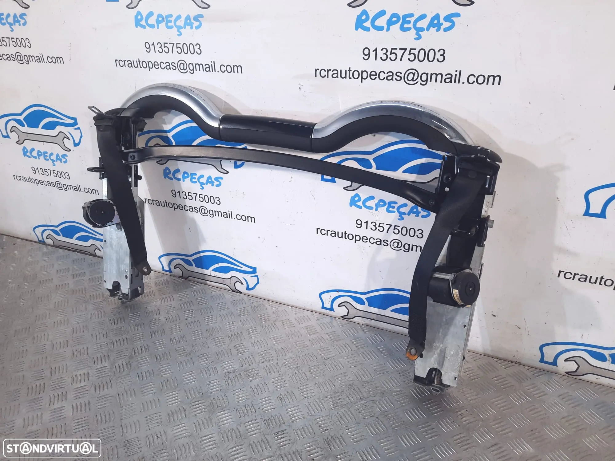 BARRAS ANTICAPOTAMENTO PROTEÇÃO MINI COOPER R57 CABRIO 54607190617 7190617 MINI COOPER R57 LCI ROLL BAR ROLLOVER DEFLETOR VENTO ANTI-CAPOTAMENTO - 2