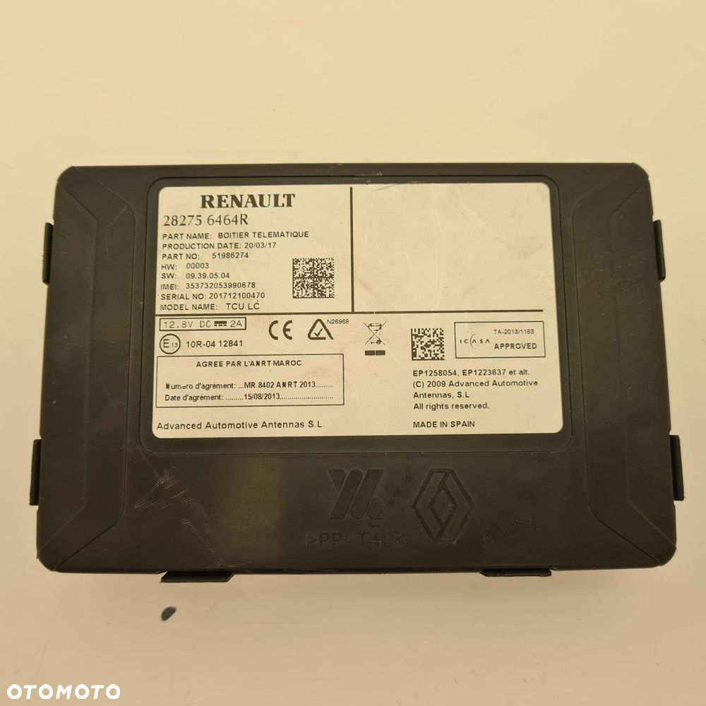 renault zoe sterownik moduł navi - 1