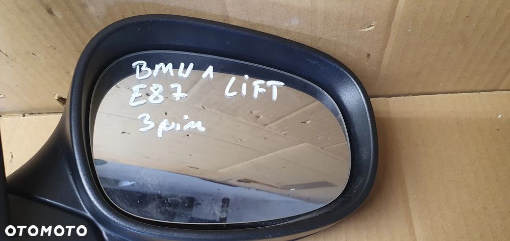 Lusterko zewnętrzne prawe 3 PIN BMW I E81 E87 Lift Europa - 12