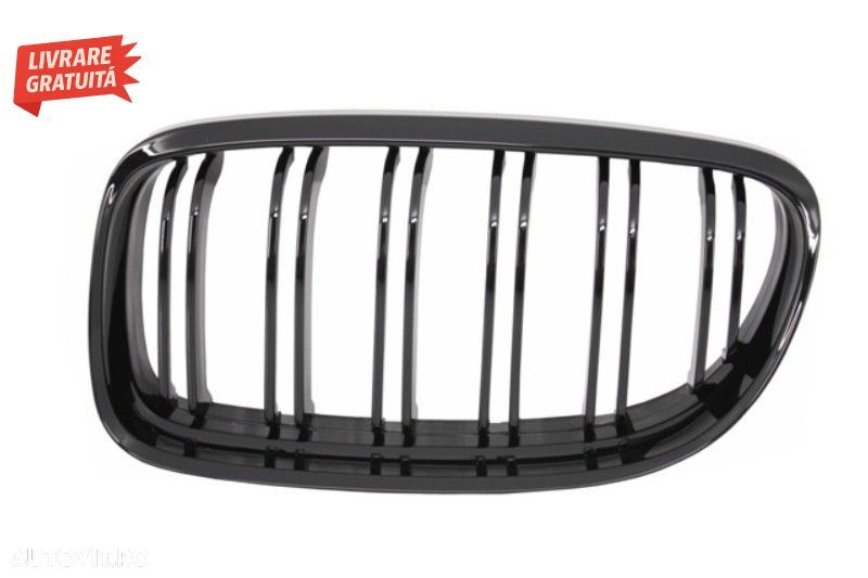 Grile Centrale BMW Seria 3 E90 E91 LCI (2008-2011) M-Design Negru Lucios- livrare gratuita - 4