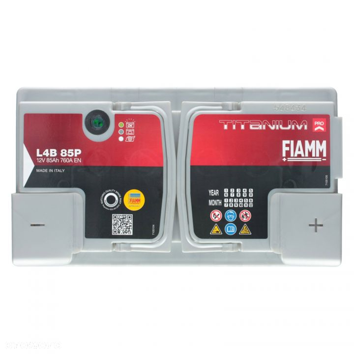Akumulator FIAMM Titanium PRO L4B 85P 85 Ah 760A - 4