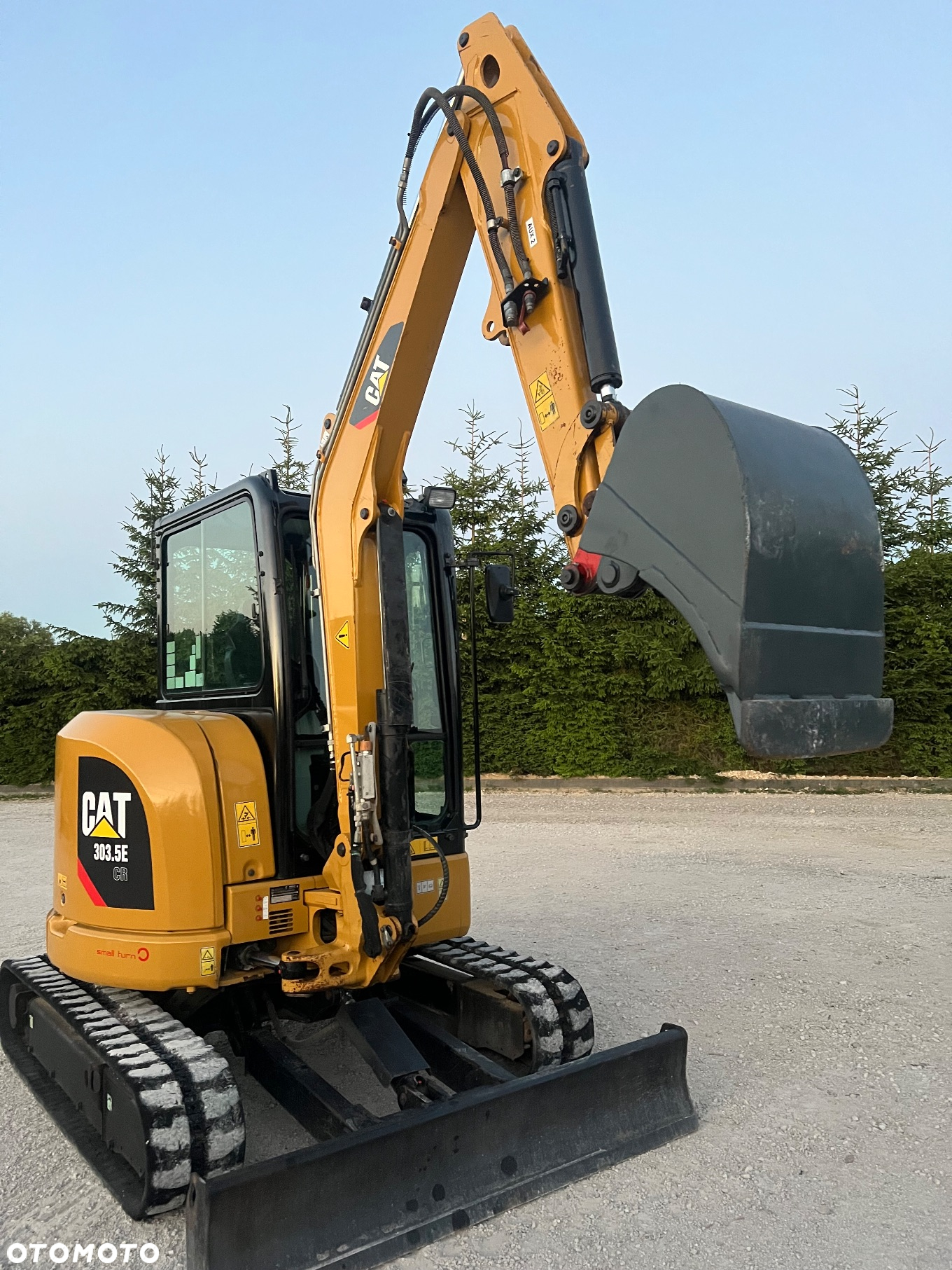 Caterpillar MINIKOPARKA CAT 303.5 E CR 2019r Catepillar 304 303 305 302,7 Bobcat e34 35 26 3x łyżka wiertnica grabie koparka mini gąsienicowa 3,5tony - 19