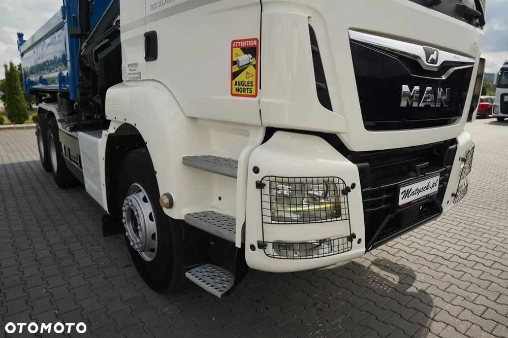 MAN TGS 33.420 / 6x4 / WYWROTKA 3 STRONNA / 2x HYDROBURTA  + HDS HIAB 158 E-2 / MAX 5 900 / AUTOMAT / EURO 6 - 15