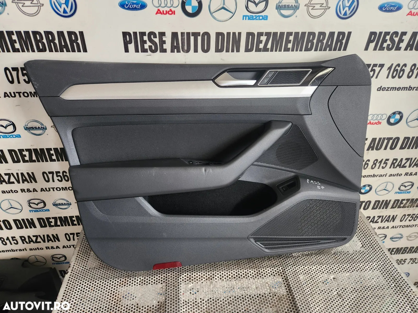 Fata Tapiterie Usa Cu Butoane Geamuri Electrice Stanga Fata Vw Passat B8 - Dezmembrez Arad - 2