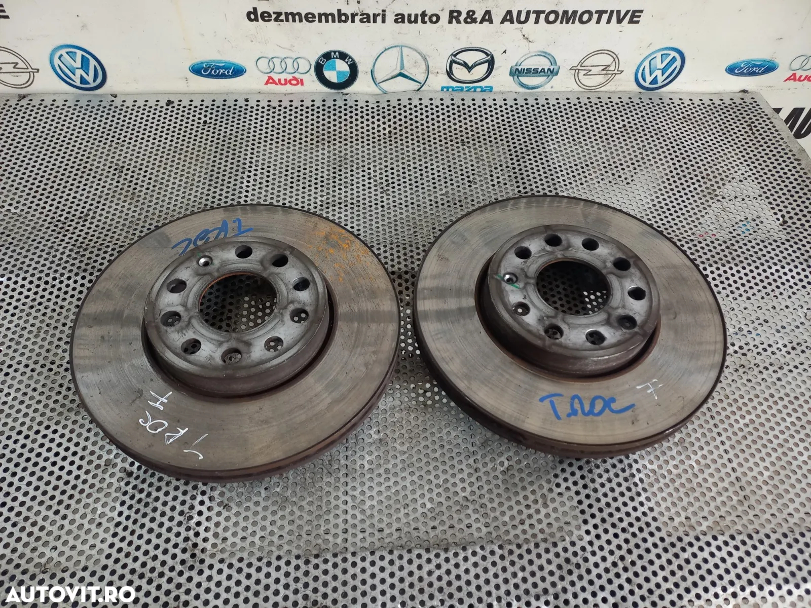 Set Discuri Frana Fata Vw T-Roc 1.0 Benzina Diametru 28 cm Stare Buna Dezmembrez Vw T-Roc - Dezmemb - 6
