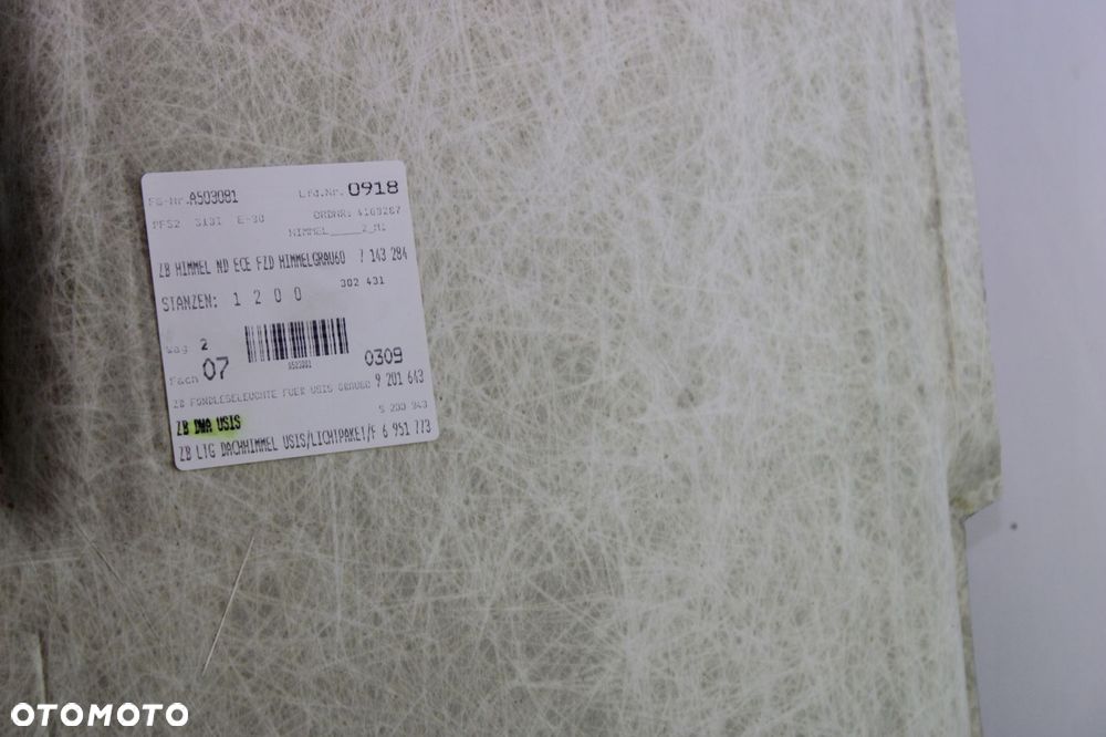 BMW E90 SEDAN PODSUFITKA SUFIT 7143284 - 6