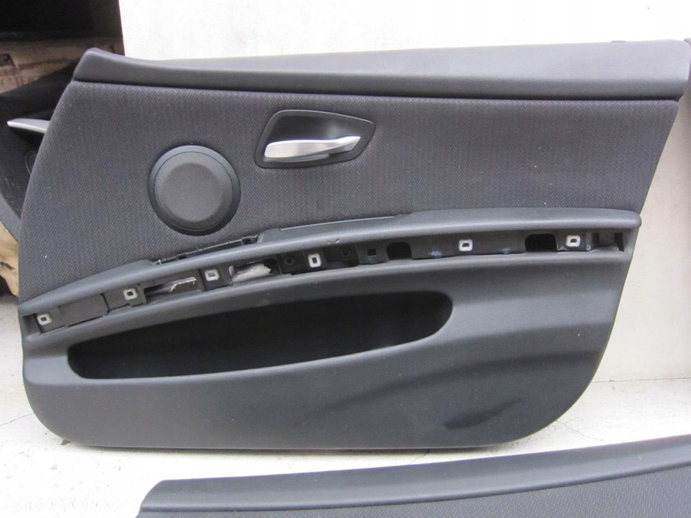 BMW 3 E90 2005-2011 FOTELE KANAPA BOCZKI SZARE MATERIAŁ TAPICERKA KOMPLET - 9