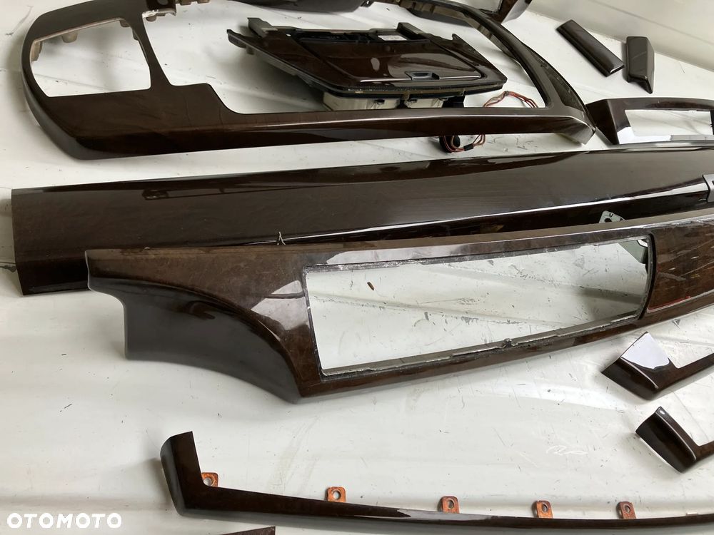 DEKORY LISTWY DREWNO BMW E65 CIEMNE POŁYSK - 4