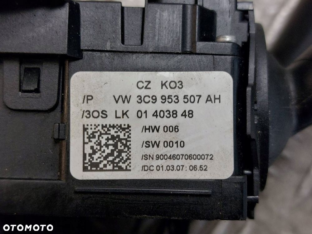 MANETKA PRZEŁĄCZNIK ZESPOLONY PASSAT B6 3C9953513C 3C9953507AH - 5