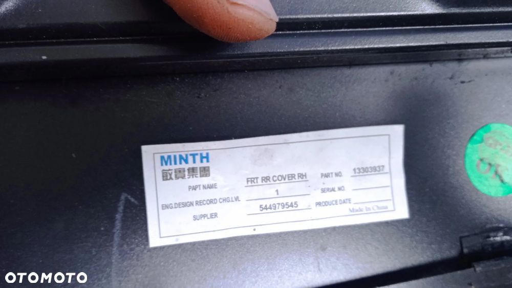 Osprzęt mechanizmy podnoszenia szyb drzwi lewy przód i tył klamka Opel Astra J IV - 3