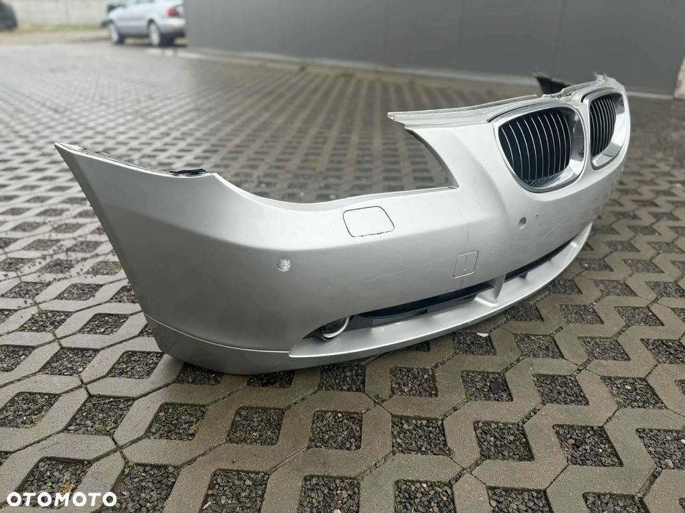 BMW 5 E60 E61 Zderzak Przód Przedni Kompletny 4xPDC Spryskiwacze Halogeny 354 - 11