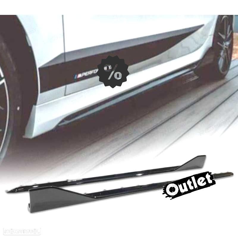 C011643C1 EMBALADEIRAS BMW F40 19- LOOK M TECH PRETO BRILHANTE - 1