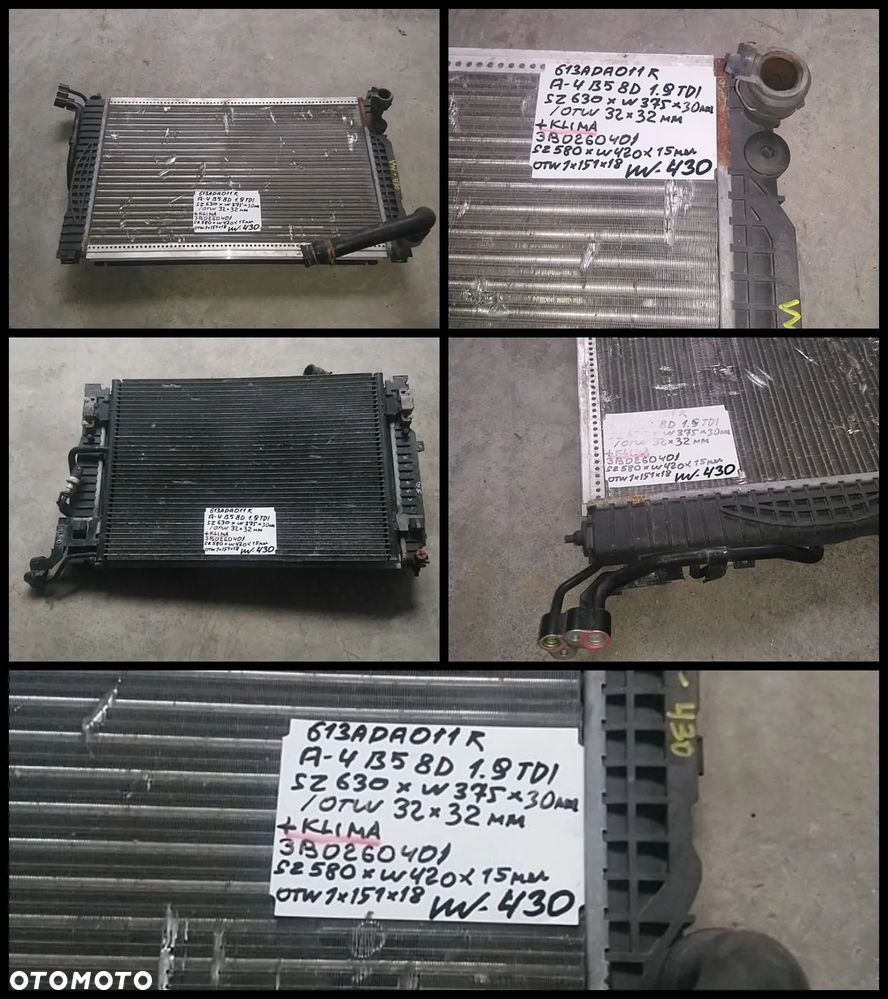 VW AUDI SEAT SKODA CHŁODNICA WODY AUKCJA NR1 - 39