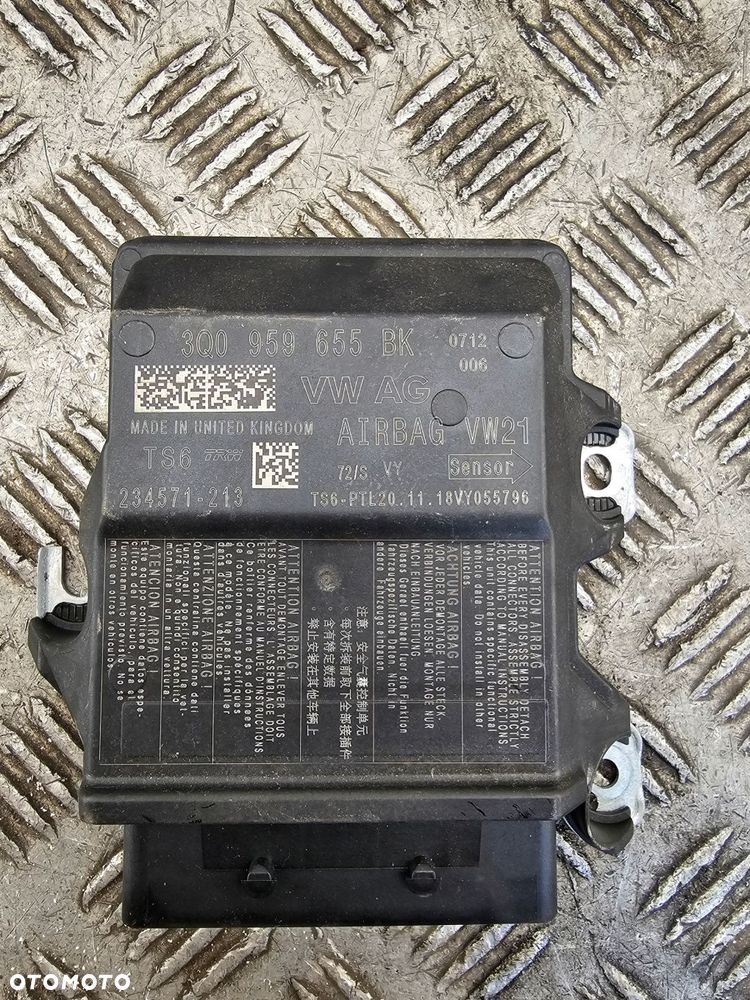 moduł sensor airbag vw seat skoda 3q0959655bk - 1
