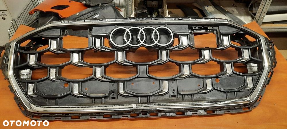 GRILL ATRAPA ZDERZAKA PRZÓD AUDI Q8 S-LINE LIFT 4M8853651BS - 1
