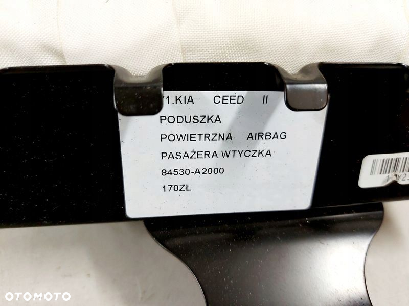 KIA CEED II 2 PODUSZKA POWIETRZNA AIRBAG PASAŻERA WTYCZKA 84530-A2000 - 3