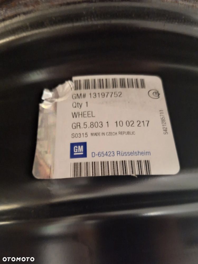 Felgi GM (Opel) stalowe 15" 5x110 65,1 - 2