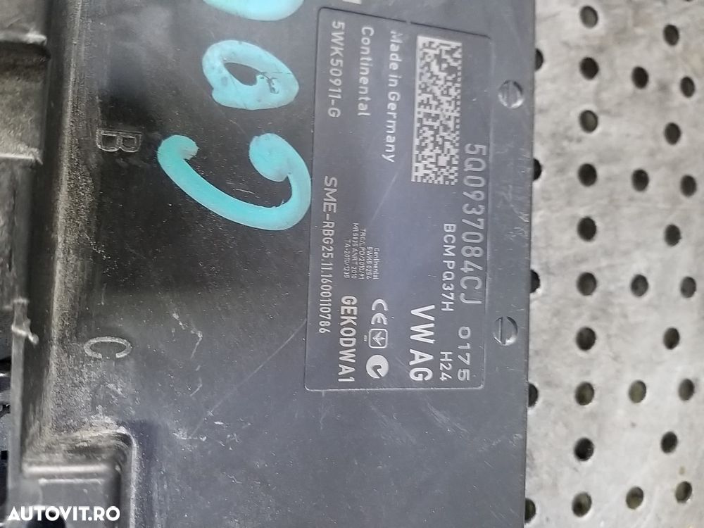 Modul calculator confort vw golf 7 5g 5q0937084cj 5wk50911g - 3