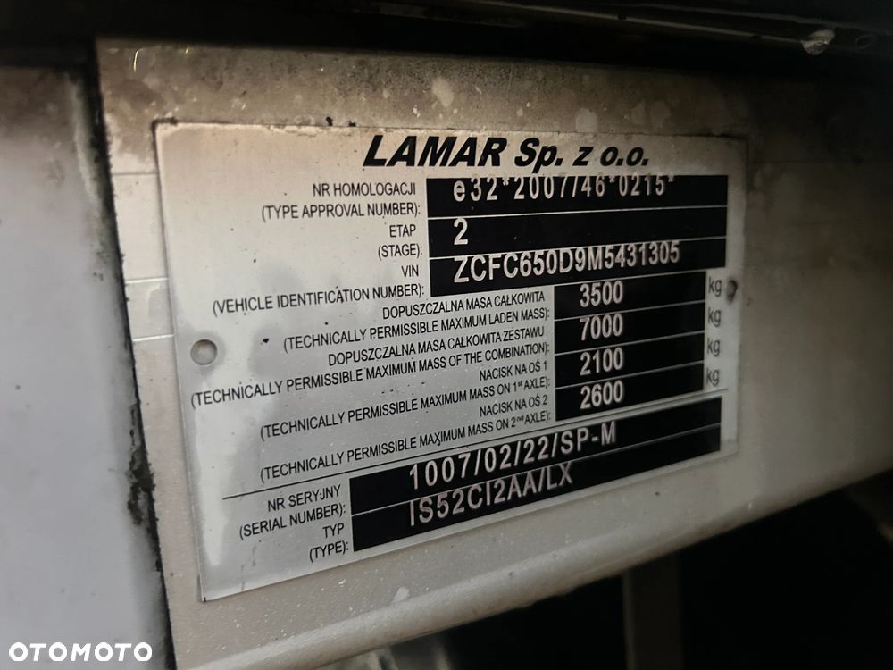 Iveco DAILY 50C180 ADR / FIRANKA 15 PALET / DMC 3500 KG / SUWANY i PODNOSZONY DACH / SILNIK 3.0 L - 180 KM / MANUAL / POLSKI SALON / MAX ROZSTAW 4.75 M !! - 10