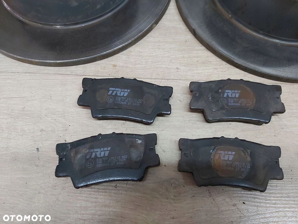 TOYOTA Camry VI XV40 tarcza hamulcowa tył klocki TRW komplet - 2