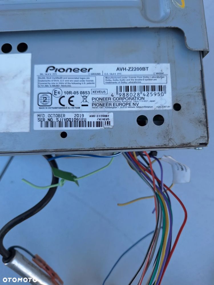 RADIO PIONEER AVH-Z2200BT 2 DIN CD DVD USB MP3 CAMERA BLUETOOTH - VW TRANSPORTER T5 - 3