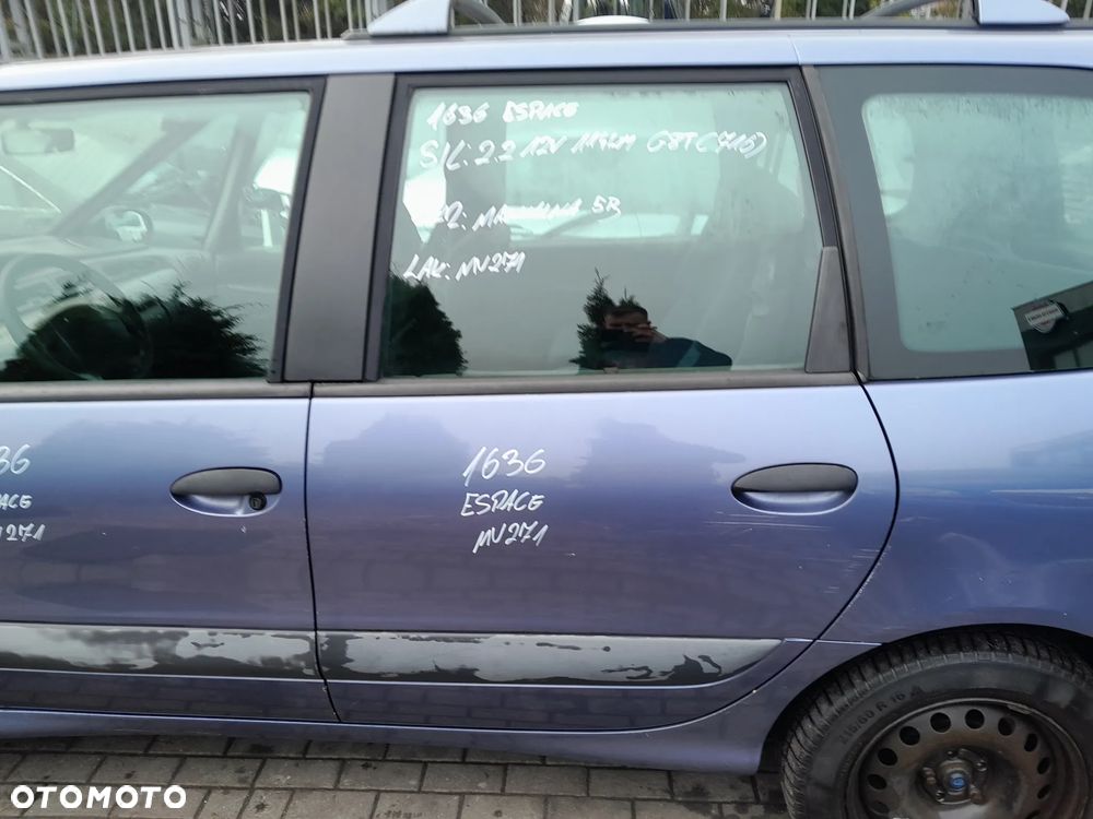 RENAULT ESPACE III DRZWI LEWE TYLNE LEWY TYŁ KOLOR: MV271 - 1