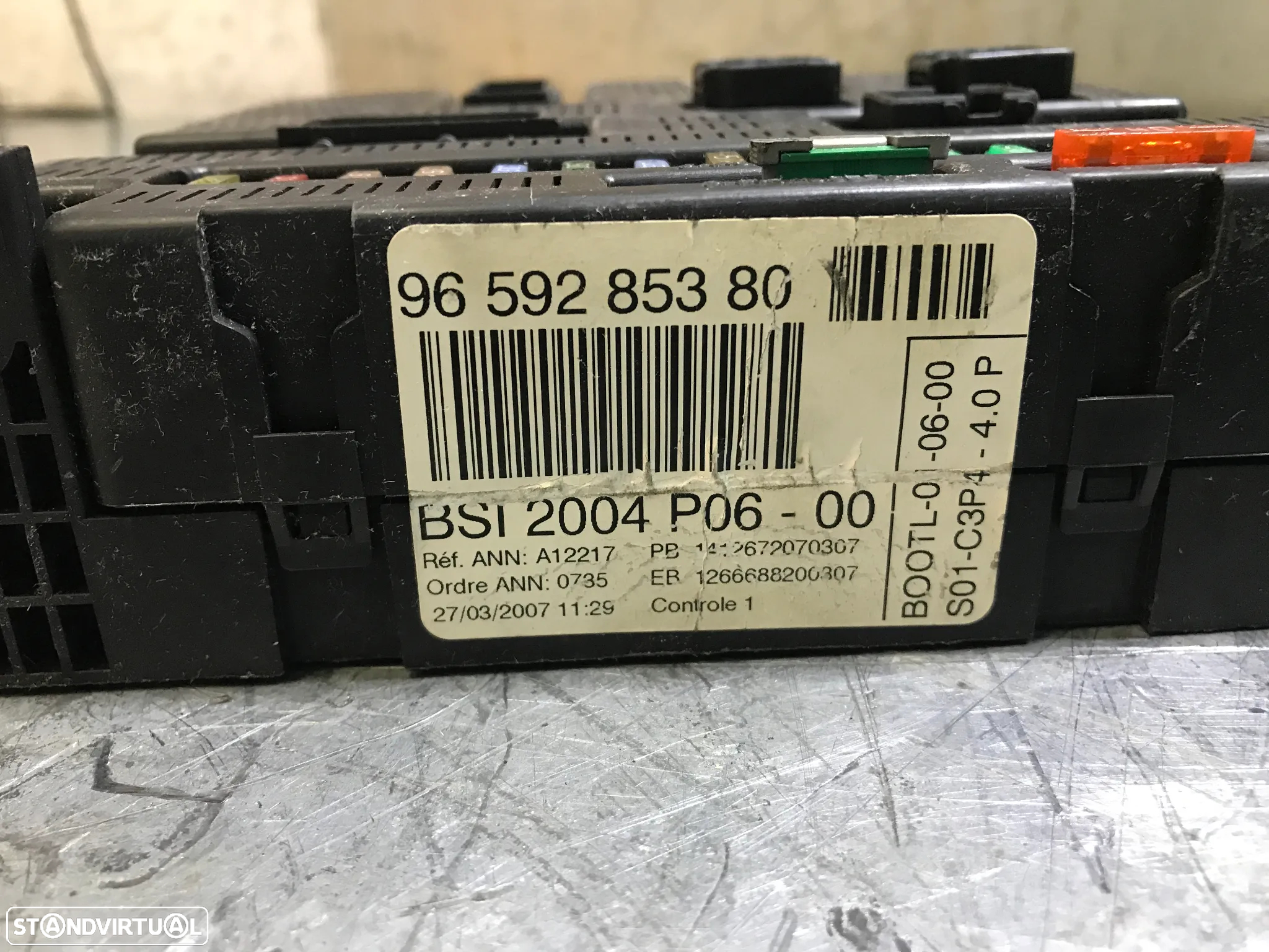 CAIXA DE FUSIVEIS BSI PEUGEOT 207 / CITROEN C3 9659285380 - 3