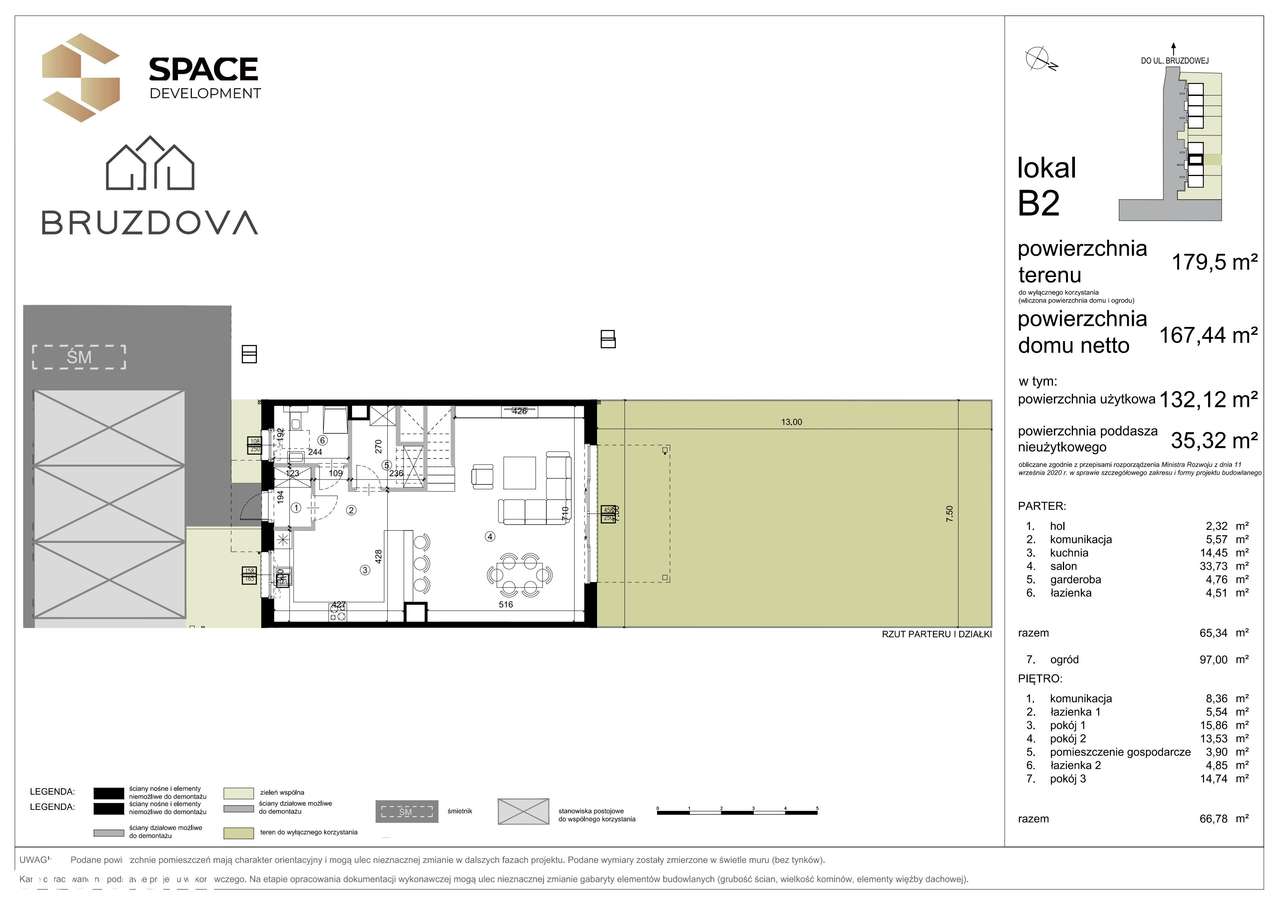 4-pokojowy dom 132m2 + ogródek Bezpośrednio - Pełny obrazek: 2/7