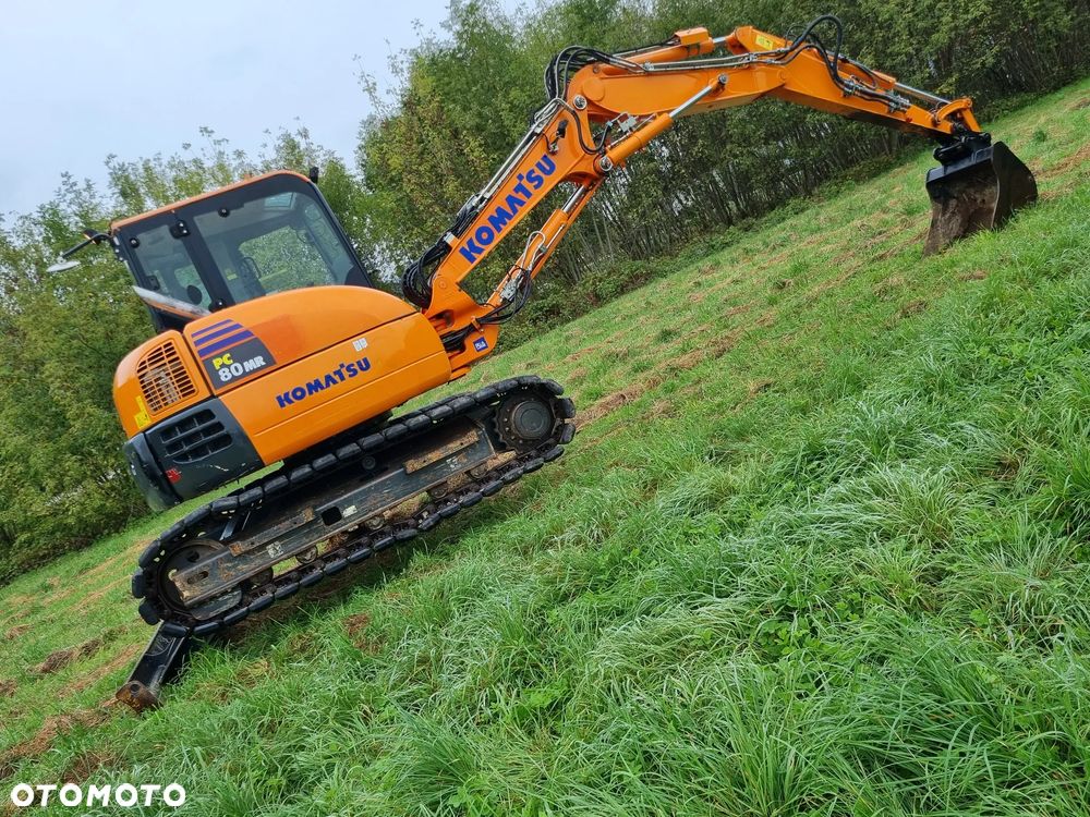 Komatsu Koparka Gąsienicowa 8 ton PC80MR-3 z Norwegii jak Nowa 2017rok 3100mtg 3x ramie łamane Klima ser.DEKRA pompa paliwa centr. smarowanie - 28