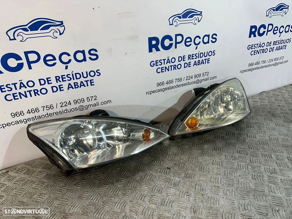 .Oticas Farol Frente Frontal Esquerda Direita Original Ford Focus I 1 Mk1 2M51-13W029-AD 2M51-13W030-AE 1998 a 2005 - 2