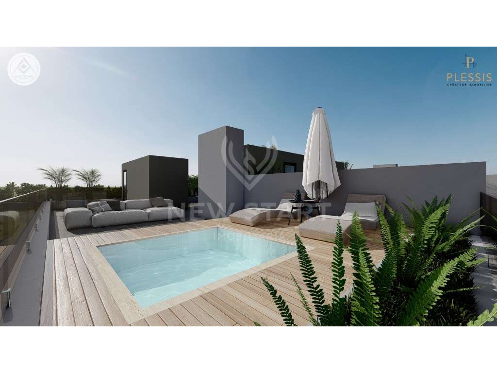 Luxuoso Apartamento T3 com terraço e piscina privativa no rooftop e... - Grande imagem: 2/23