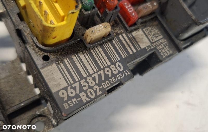 CITROEN C4 PICASSO 07r SKRZYNKA BEZPIECZNIKÓW 9675877980 - 2