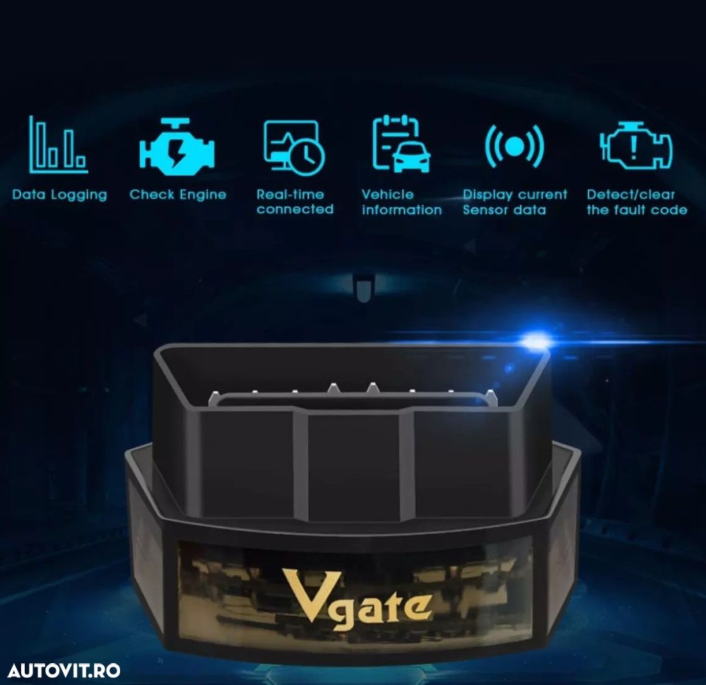 Diagnoza Auto Vgate iCar Pro, Bluetooth 3.0, Android, Multimarca, OBD2 - 7