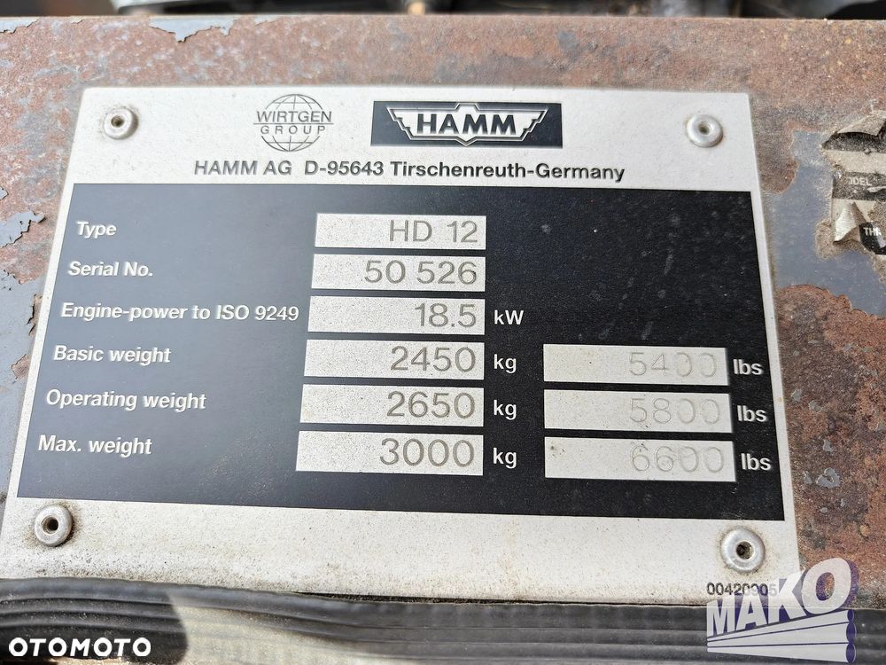 Hamm HD12 VV - 16